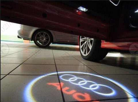 Audi A1 Kapı Altı Hayalet Logo Orjinal Lazer Led