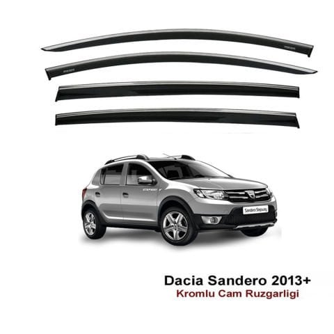 Dacia Sandero Kromlu Cam Rüzgarlığı Niken 2013 Sonrası