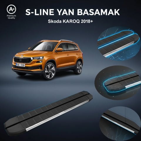 Skoda Karoq S-Line Premium Krom Yan Basamak 2018 Sonrası