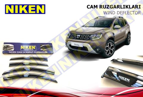 Dacia Duster Kromlu Cam Rüzgarlığı Niken 2018 Sonrası