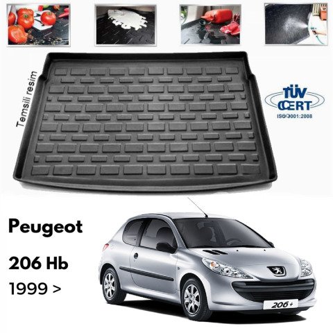 Peugeot 206 Bagaj Havuzu Paspası