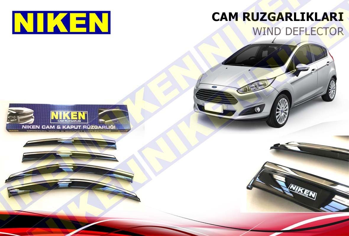 Ford Fiesta Kromlu Cam Rüzgarlığı Niken 2009-2017