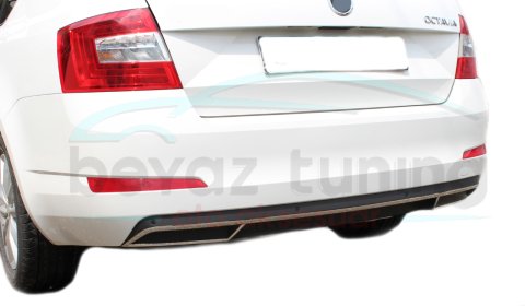 Skoda Octavia A7 Krom Difüzör 3 Set 2013-2017