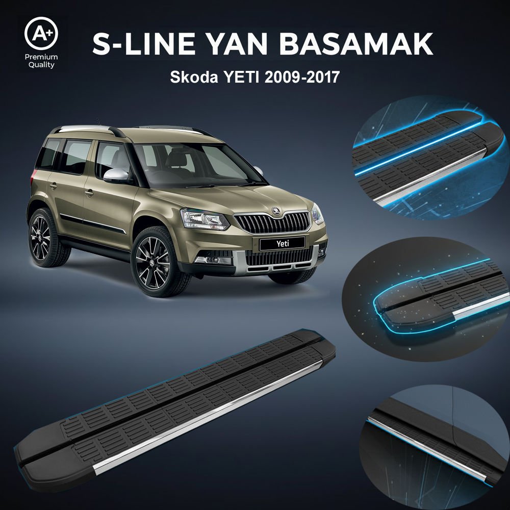 Skoda Yeti S-Line Premium Krom Yan Basamak 2009-2017