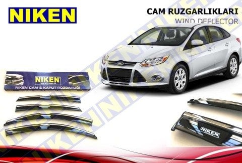 Ford Focus 3 Kromlu Cam Rüzgarlığı Niken 2012-2018