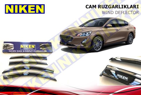 Ford Focus 4 Kromlu Cam Rüzgarlığı Niken 2019 Sonrası