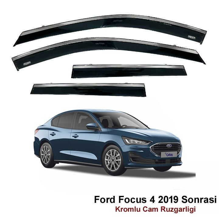 Ford Focus 4 Kromlu Cam Rüzgarlığı Niken 2019 Sonrası