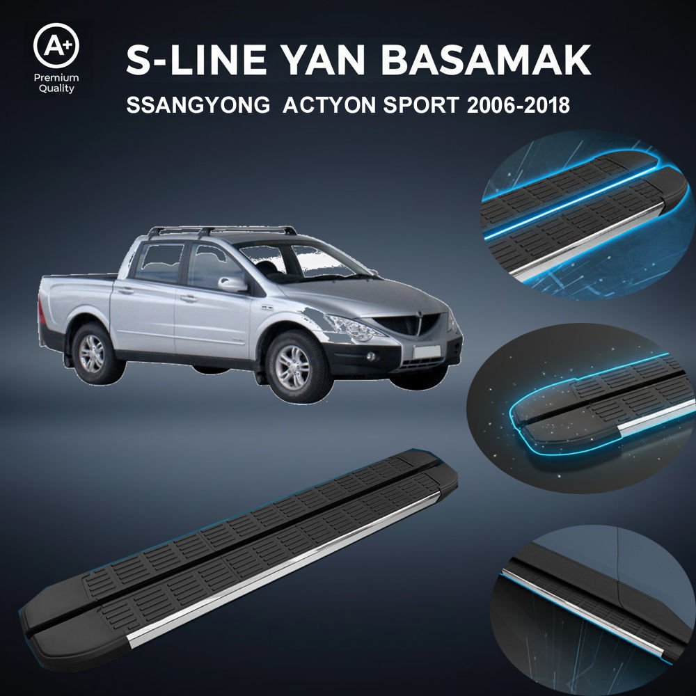 Ssangyong Actyon Sport S-Line Premium Krom Yan Basamak 2006-2018