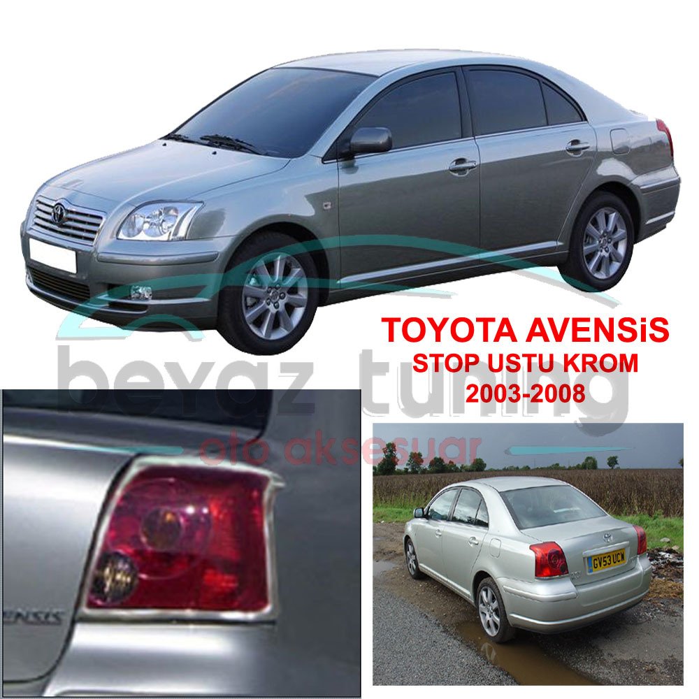 Toyota Avensis Stop Çerçevesi Kromu Nikelajı