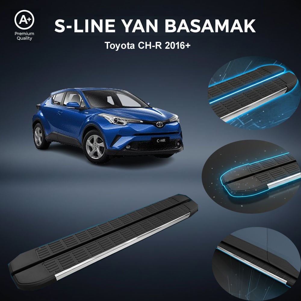 Toyota Ch-r S-Line Premium Krom Yan Basamak 2016 Sonrası
