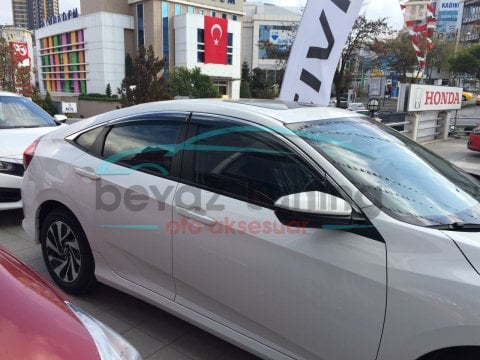 Honda Civic Fc5 Kromlu Cam Rüzgarlığı Niken 2016 Sonrası