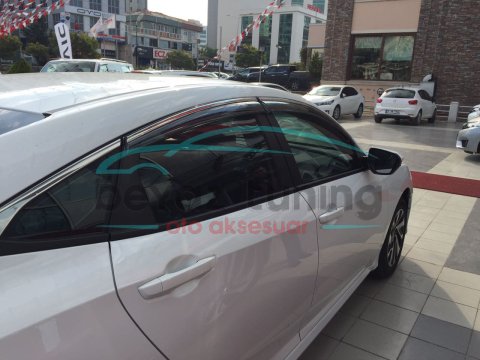 Honda Civic Fc5 Kromlu Cam Rüzgarlığı Niken 2016 Sonrası