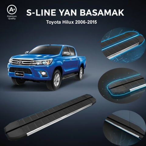 Toyota Hilux S-Line Premium Krom Yan Basamak 2006-2015