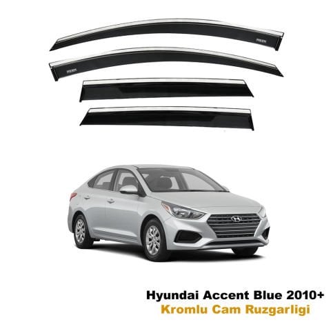 Hyundai Accent Blue Kromlu Cam Rüzgarlığı Niken