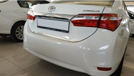 Toyota Corolla Bagaj Alt Çitası Kromu Nikelajı 2013-2018