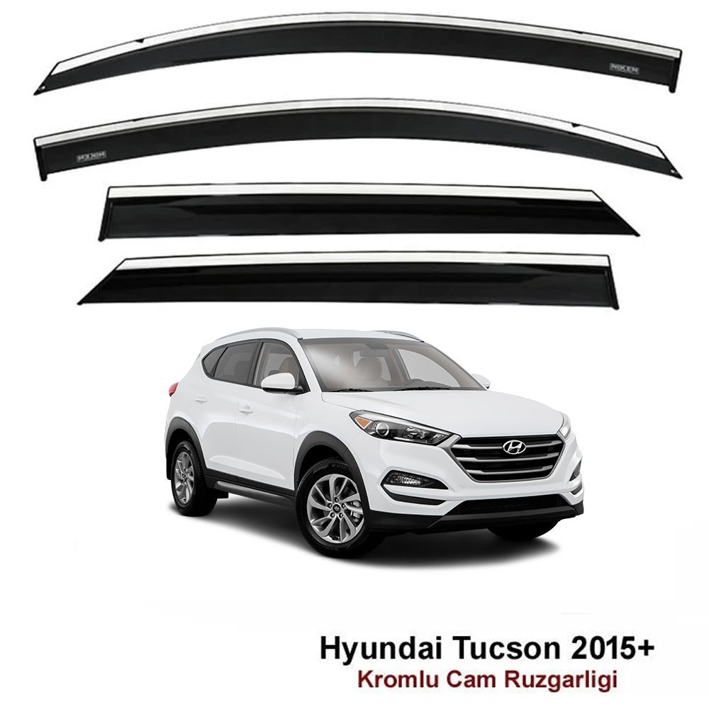 Hyundai Tucson Kromlu Cam Rüzgarlığı Niken 2015 Sonrası