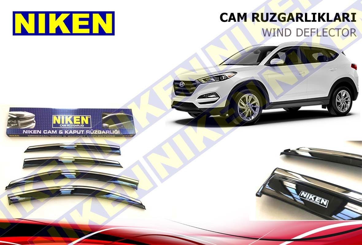 Hyundai Tucson Kromlu Cam Rüzgarlığı Niken 2015 Sonrası