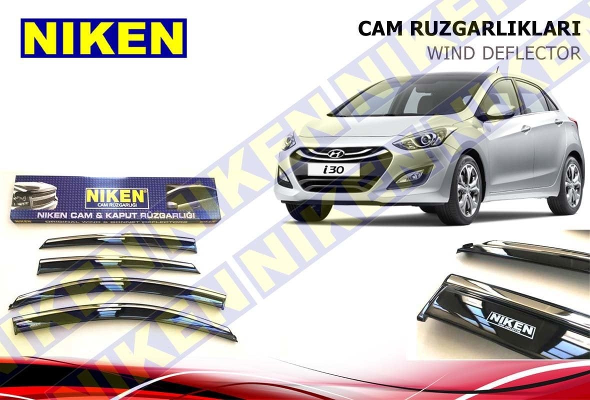 Hyundai i30 Kromlu Cam Rüzgarlığı Niken 2013-2016