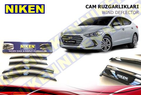 Hyundai Elantra Kromlu Cam Rüzgarlığı Niken 2016 Sonrası
