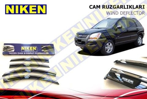 Kia Sportage Kromlu Cam Rüzgarlığı Niken 2003-2009