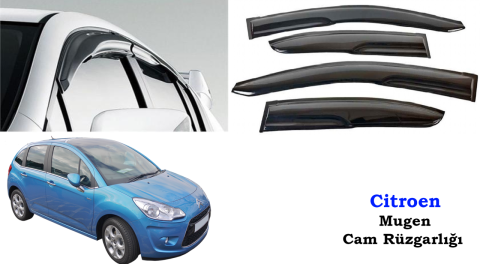 Citroen C3 Mugen Cam Kenar Rüzgarlığı 2011-