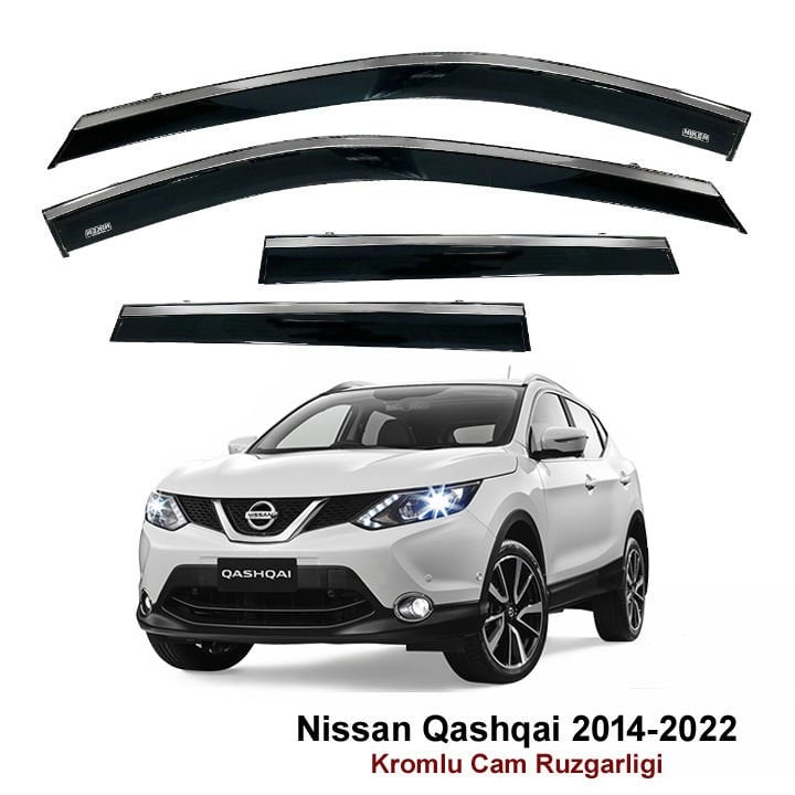 Nissan Qashqai Kromlu Cam Rüzgarlığı Niken 2014-2022