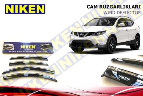Nissan Qashqai Kromlu Cam Rüzgarlığı Niken 2014-2022