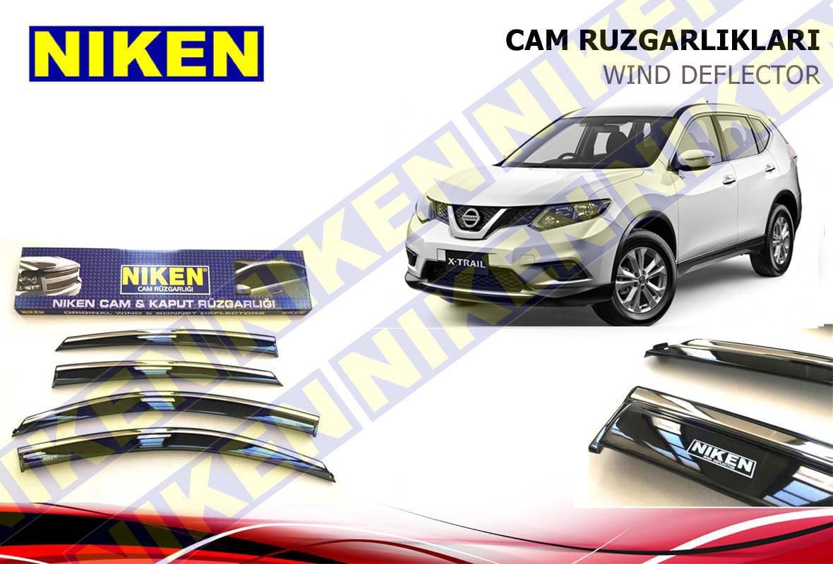 Nissan X-Trail Kromlu Cam Rüzgarlığı Niken 2014 Sonrası