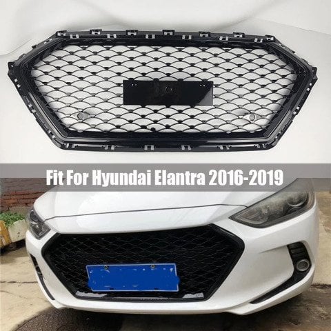Hyundai Elantra Ön Panjur Izgara Diamond Petekli 2016-2018