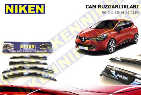 Renault Clio 4 Kromlu Cam Rüzgarlığı Niken