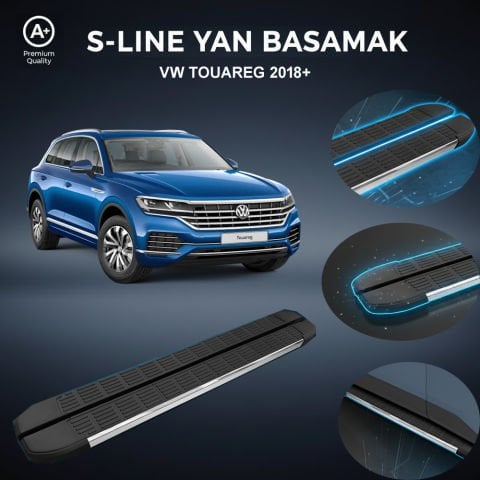 VW Touareg S-Line Premium Krom Yan Basamak 2018 Sonrası