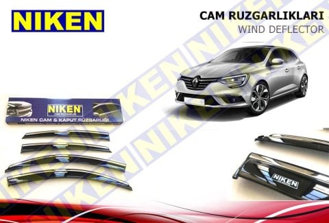 Renault Megane 4 HB Kromlu Cam Rüzgarlığı Niken