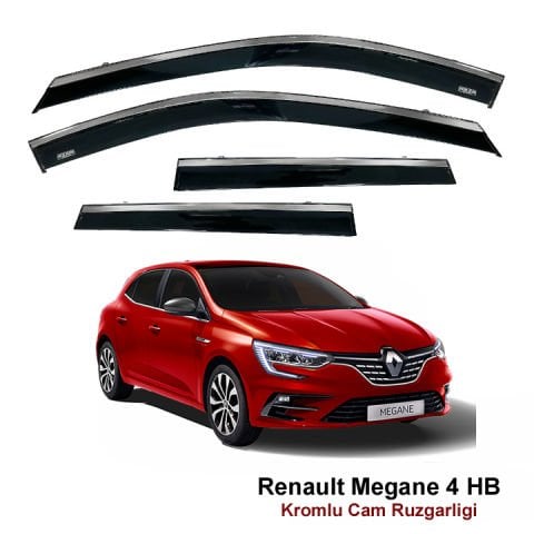Renault Megane 4 HB Kromlu Cam Rüzgarlığı Niken