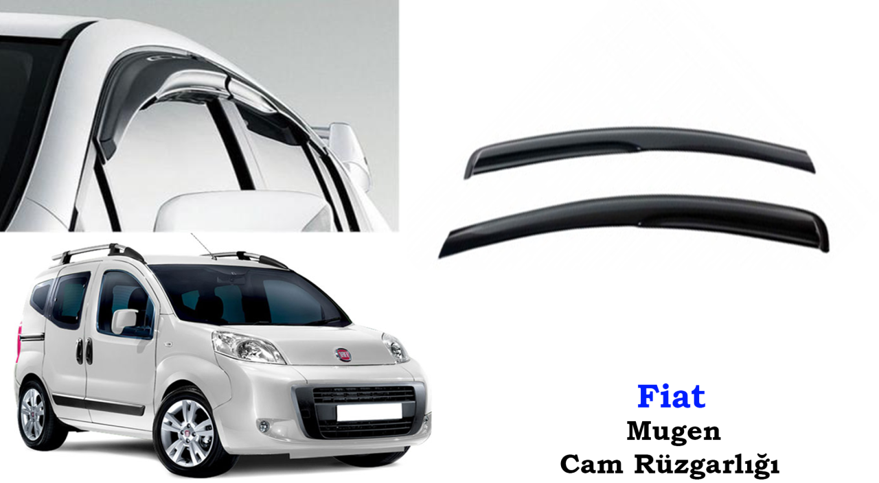 Fiat Fiorino Mugen Cam Kenar Rüzgarlığı 2'li