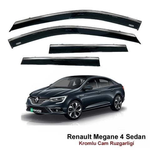 Renault Megane 4 Sedan Kromlu Cam Rüzgarlığı Niken