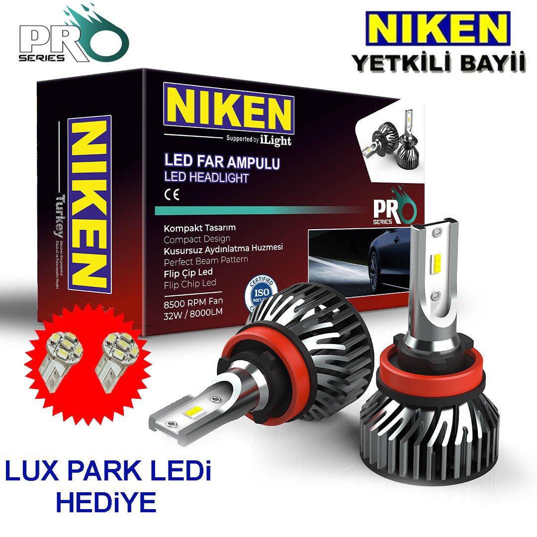 H11 Led Xenon Far Ampulü Yeni Nesil Pro Niken