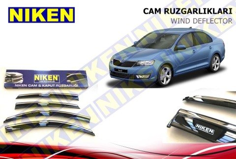 Skoda Rapid Sedan Kromlu Cam Rüzgarlığı Niken 2013 Sonrası