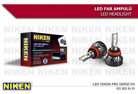 H8 Led Xenon Far Ampulü Yeni Nesil Pro Niken