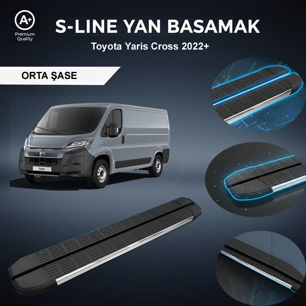 Citroen Jumper Orta S-Line Premium Krom Yan Basamak   2006-2022