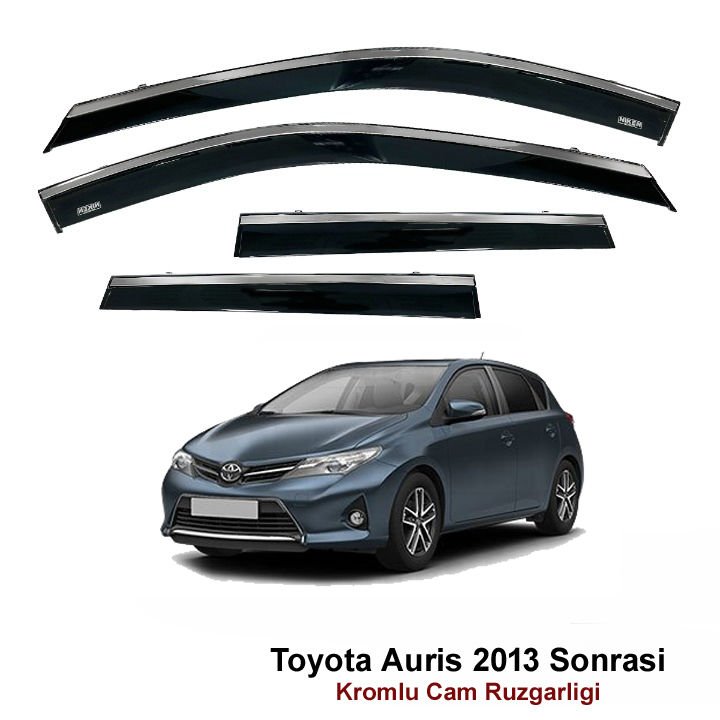 Toyota Auris Kromlu Cam Rüzgarlığı Niken 2013 Sonrası