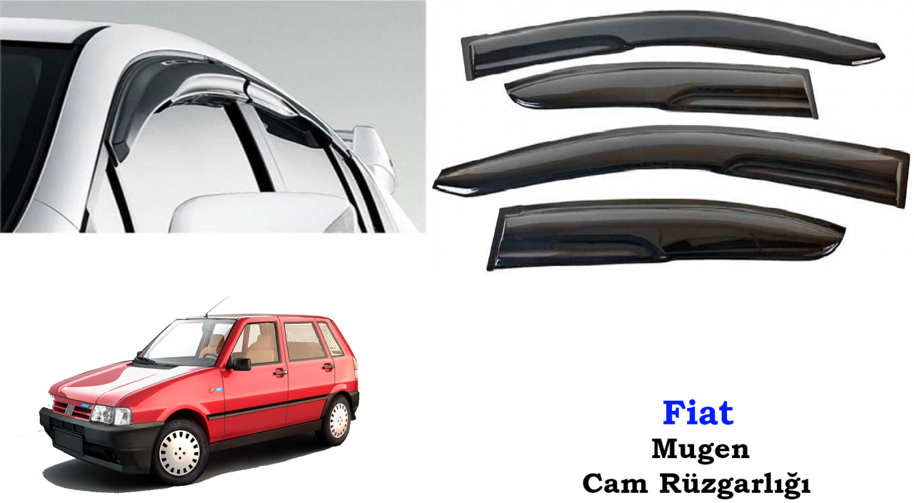 Fiat Uno Mugen Cam Kenar Rüzgarlığı