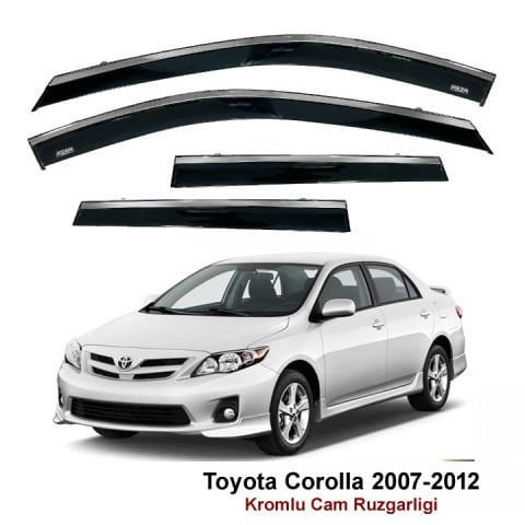 Toyota Corolla Kromlu Cam Rüzgarlığı Niken 2007-2012