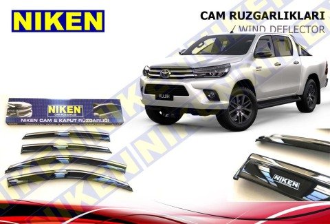 Toyota Hilux Kromlu Cam Rüzgarlığı Niken 2015 Sonrası