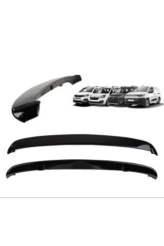 Citroen Berlingo Bagaj Üstü Spoiler Piano Black 2019 Sonrası