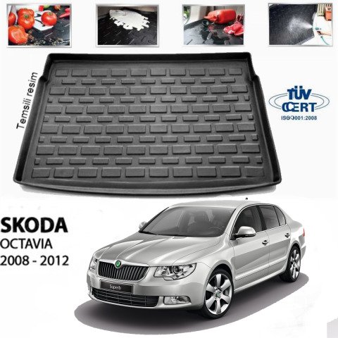 Skoda Octavia Bagaj Havuzu Paspası 2008-2012