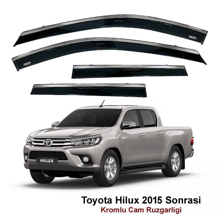 Toyota Hilux Kromlu Cam Rüzgarlığı Niken 2015 Sonrası
