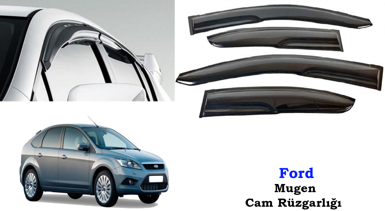 Ford Focus HB Mugen Cam Kenar Rüzgarlığı 2005-2011