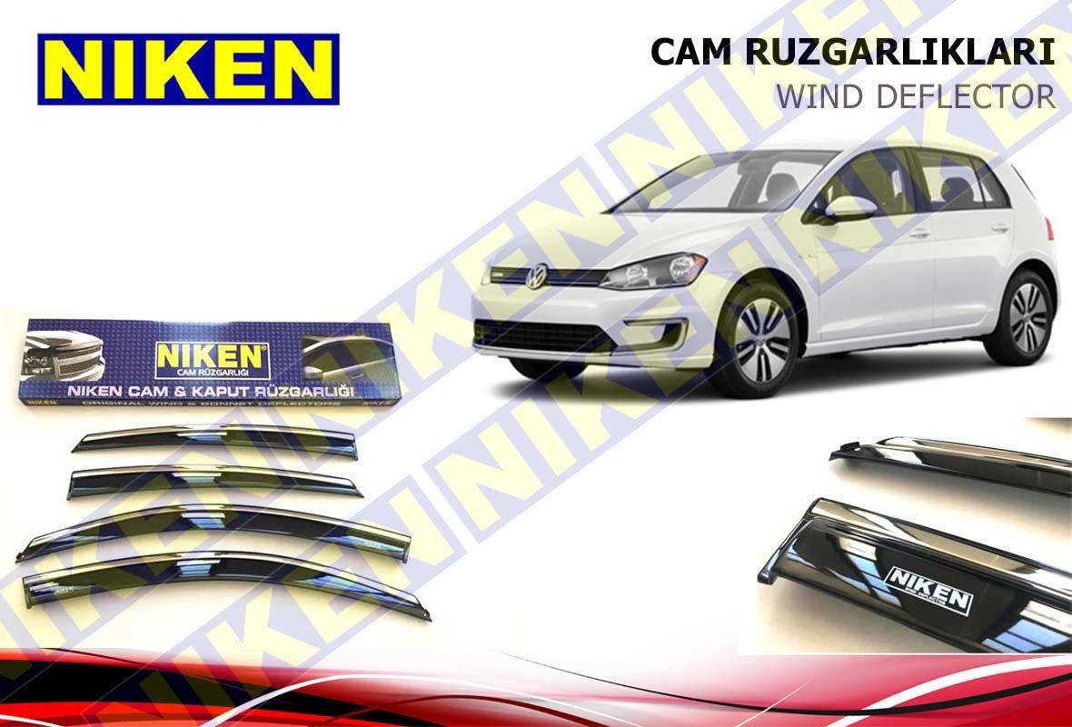 Volkswagen Golf 7 Kromlu Cam Rüzgarlığı Niken