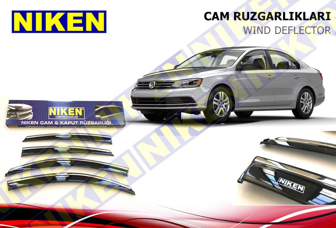 Volkswagen Jetta Kromlu Cam Rüzgarlığı Niken 2011 Sonrası