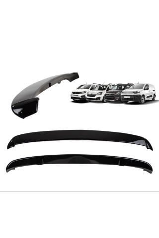Toyota Proace City Bagaj Üstü Spoiler Piano Black 2021 Sonrası